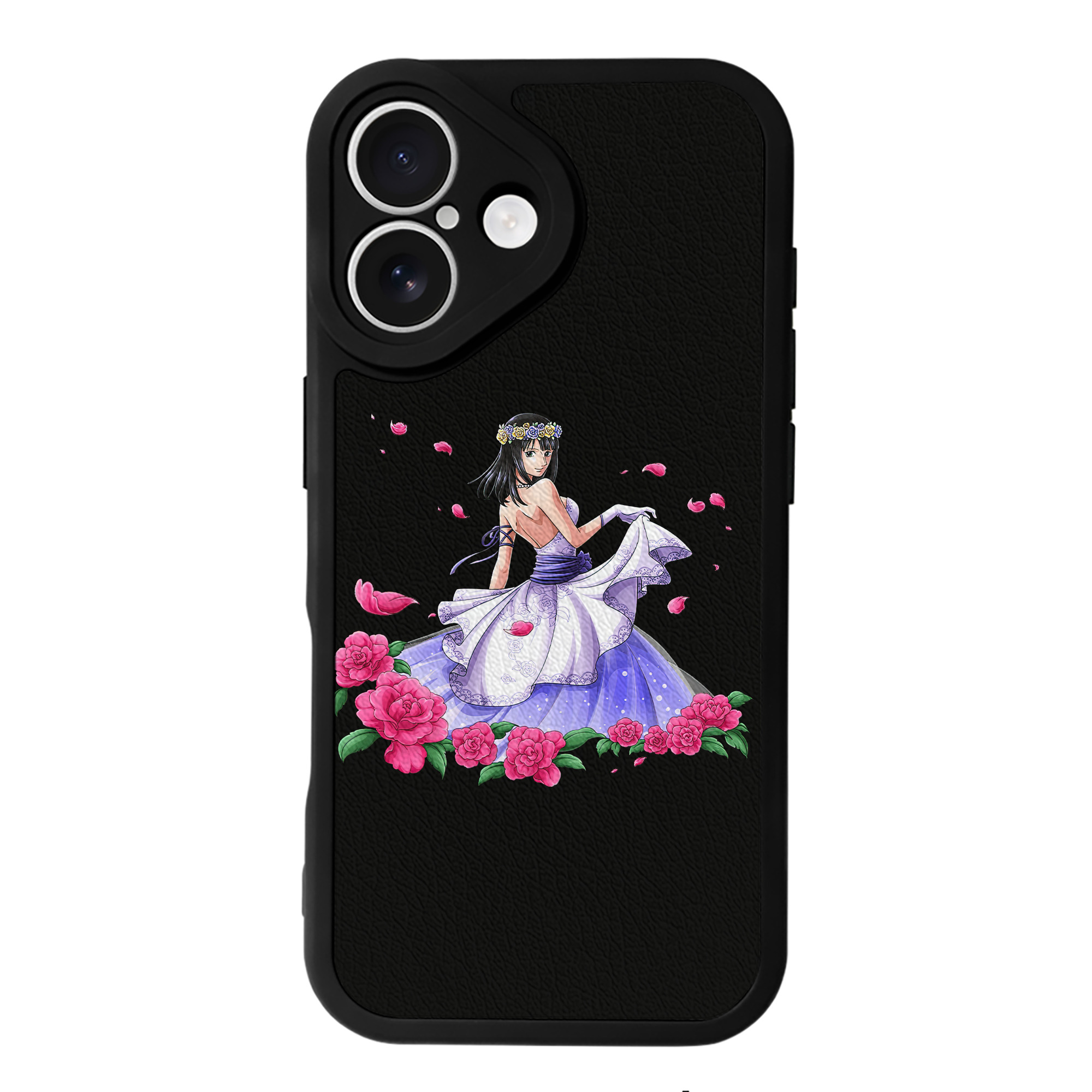 （画像用） ワンピース ニコ・ロビン ONE PIECE Nico Robin 【iPhone 16シリーズ対応】シリコンスマホケース（レザー調） 材質：シリコン